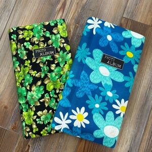 Vintage 60s Flower Power Satin Photo Albums